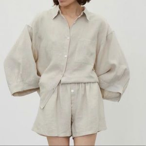 DEIJI STUDIOS 03 SET       Linen/oatmeal/size S/M